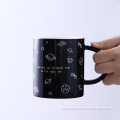 Tazas de café de cerámica de la cuchara de la tapa de la taza de la porcelana 420ML